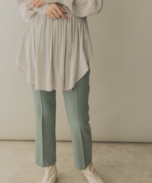 ＊＊KBF / ケービーエフ その他パンツ | KBF+　プレススリムフレアパンツ∴（MINT）