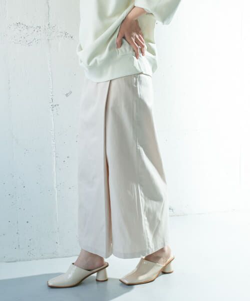 ＊＊KBF / ケービーエフ スカート | シャンブレーラップスカート（L.BEIGE）