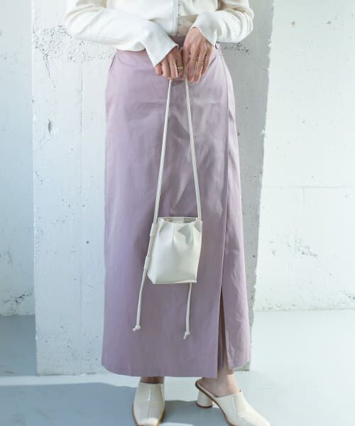 ＊＊KBF / ケービーエフ スカート | シャンブレーラップスカート（L.PURPLE）