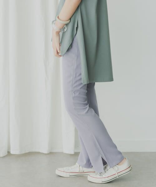 ＊＊KBF / ケービーエフ その他パンツ | KBF+　セミフレアカラーパンツ（LAVENDER）