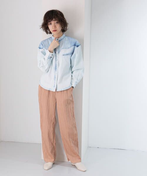 完売品【ホワイトデニム／ケープスリーブ×ウエスタン】トーガ／シャツ•ブラウス 完売品【ホワイトデニム／ケープスリーブ×ウエスタン】トーガ