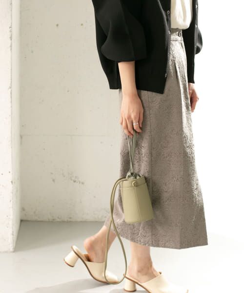 ＊＊KBF / ケービーエフ スカート | ジャガードタイトスカート（KHAKI）