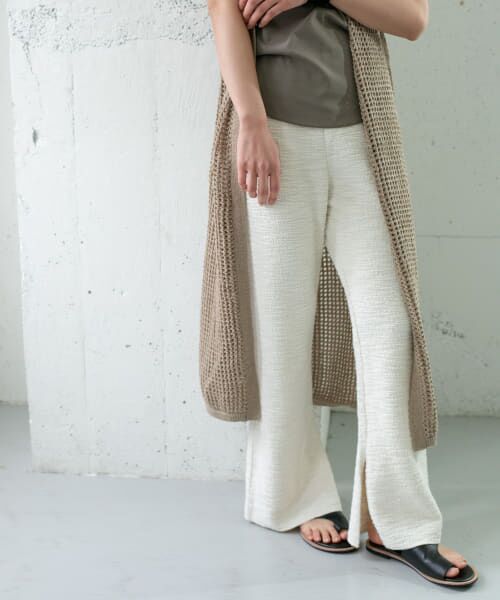 ＊＊KBF / ケービーエフ その他パンツ | カットツイードフレアパンツ（OFF）
