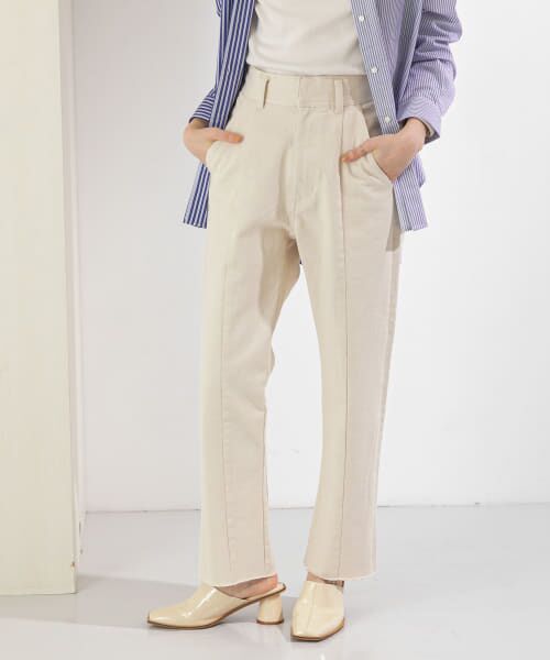 ＊＊KBF / ケービーエフ デニムパンツ | BACKスリットストレートデニム（NATURAL）