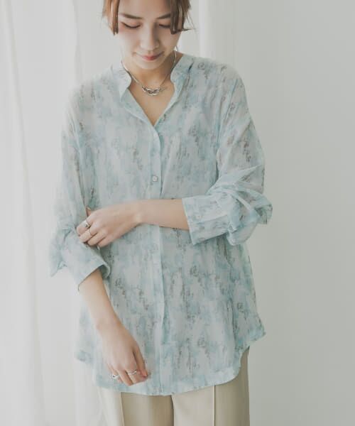 ＊＊KBF / ケービーエフ シャツ・ブラウス | KBF+　シアータイダイシャツ（BLUE）