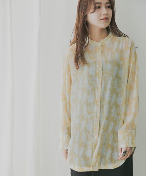 ＊＊KBF / ケービーエフ シャツ・ブラウス | KBF+　シアータイダイシャツ（ORANGE）