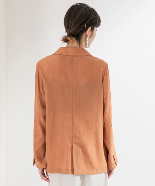 KAGAMI　BABYLONE ベージュ テーラードジャケット F セール】 【Lサイズ】オックスフォードクロスジャケット