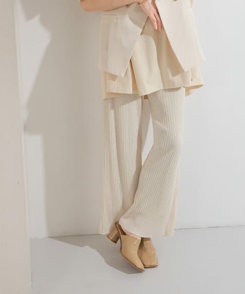 ＊＊KBF / ケービーエフ その他パンツ | プリーツイージーパンツ（IVORY）
