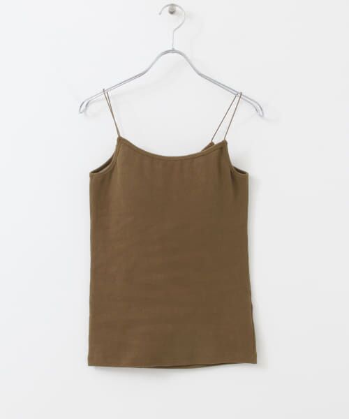 ＊＊KBF / ケービーエフ キャミソール・チューブトップ | illi　スパゲティストラップカップ付きキャミ（BROWN）