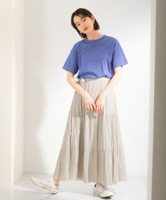 クルーネックシアーTシャツ