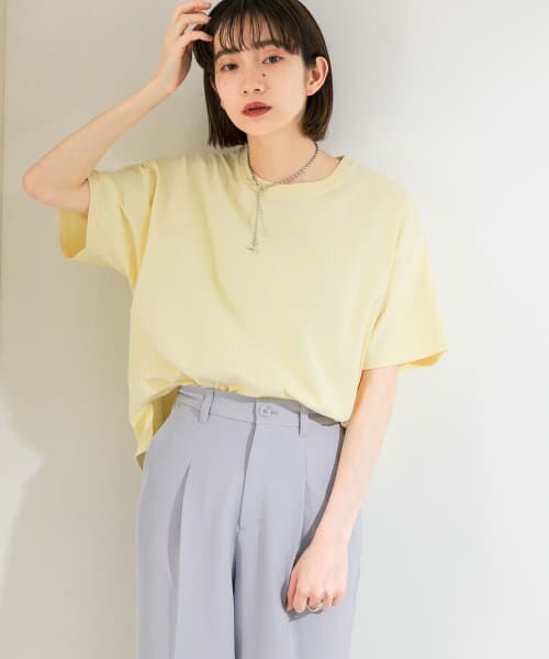 ＊＊KBF / ケービーエフ Tシャツ | オーガニックプチロゴTシャツ（CITRON）