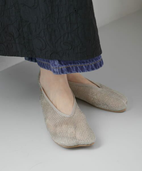 ＊＊KBF / ケービーエフ パンプス | デフォルメトゥメッシュパンプス（GOLD）