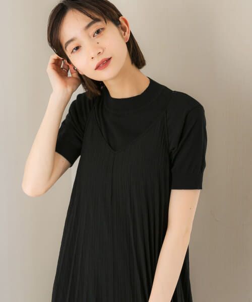 15日まで限定❣️ケイキ 半袖ニット　日本製 Black 3 6231117_L.jpg