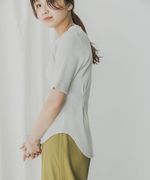 ＊＊KBF / ケービーエフ Tシャツ | KBF+　ウエストマークリブカットソー（ICE GREEN）