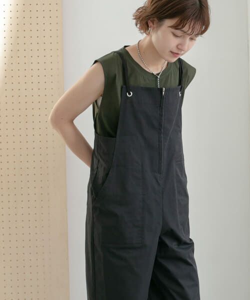 ＊＊KBF / ケービーエフ Tシャツ | ノースリーブフレアトップス（D.KHAKI）