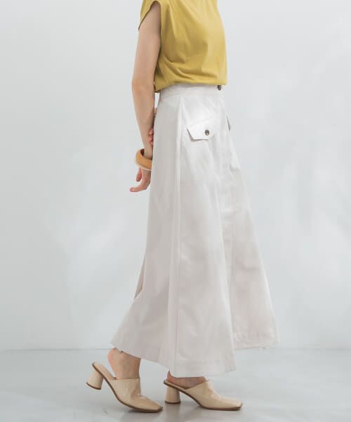 ＊＊KBF / ケービーエフ スカート | フラップポケットボリュームスカート（IVORY）