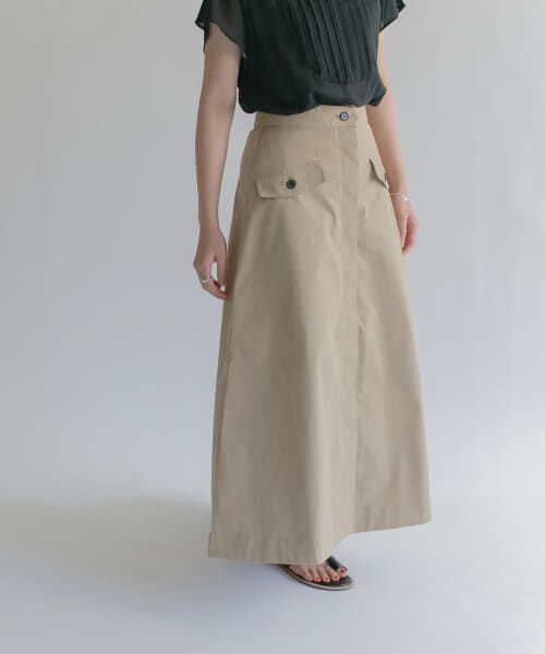 ＊＊KBF / ケービーエフ スカート | フラップポケットボリュームスカート（BEIGE）