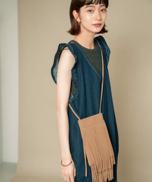 ＊＊KBF / ケービーエフ ショルダーバッグ | フリンジミニBAG（MARRON）