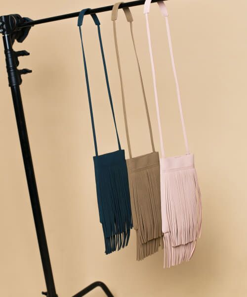 ＊＊KBF / ケービーエフ ショルダーバッグ | フリンジミニBAG（PINK）