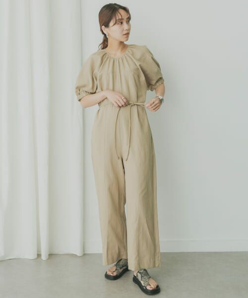 ＊＊KBF / ケービーエフ サロペット・オールインワン | KBF+　ラウンドフォルムオールインワン（L.BEIGE）