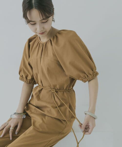 ＊＊KBF / ケービーエフ サロペット・オールインワン | KBF+　ラウンドフォルムオールインワン（CAMEL）