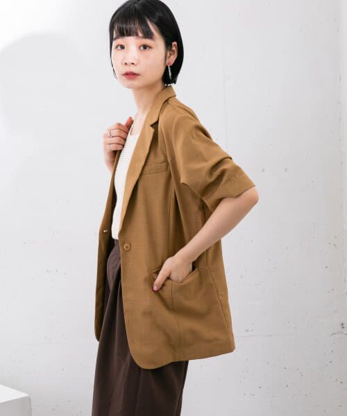 ジュートライクハーフスリーブジャケット Whim Gazette｜ジュートライクハーフスリーブジャケット
