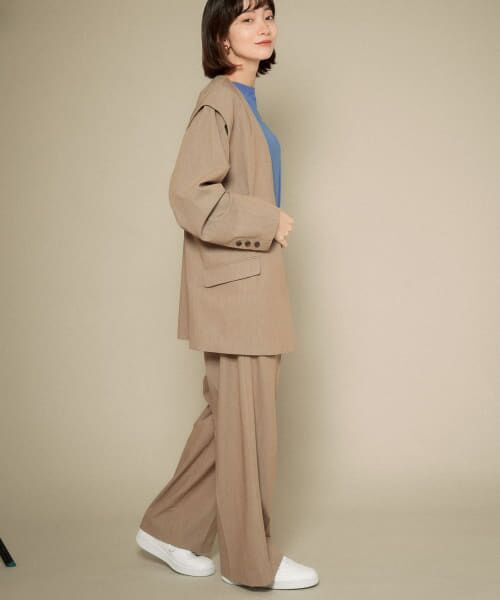 【美品】TODAYFUL トゥデイフル ケープ風 2wayノーカラージャケット 美品】TODAYFUL トゥデイフル ケープ風 2wayノーカラー