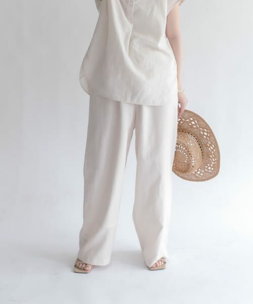 ＊＊KBF / ケービーエフ その他パンツ | リネンMIXリラックスパンツ（IVORY）