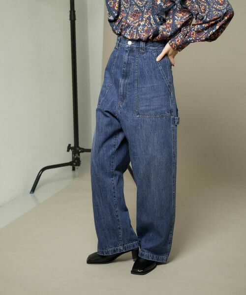 ＊＊KBF / ケービーエフ デニムパンツ | ボーイッシュペインターデニム（BLUE）