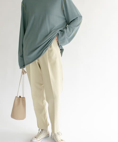 ＊＊KBF / ケービーエフ その他パンツ | illi　ワンタックスリムテーパードパンツ（BEIGE）