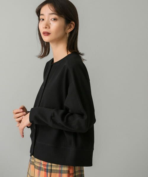 ケービーエフ KBF リングドットリブカーディガン 羽織り アウター グリーン セール リングドットRIBカーディガン （カーディガン・ボレロ