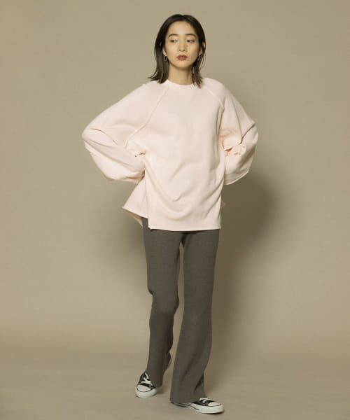 ＊＊KBF / ケービーエフ その他パンツ | フレアRIBニットパンツ（CHARCOAL）