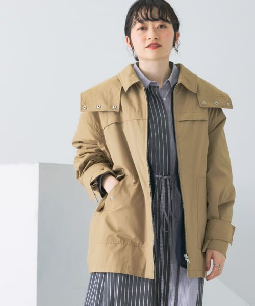 ＊＊KBF / ケービーエフ その他アウター | 3WAYフーデッドコート（BEIGE）