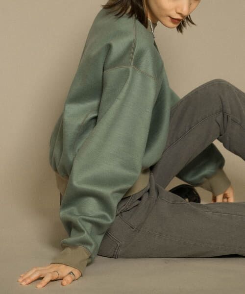 ＊＊KBF / ケービーエフ スウェット | ライトウールコンパクトスウェット（GREEN）