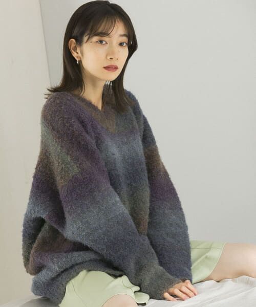 ＊＊KBF / ケービーエフ ニット・セーター | グラデーションワイドニット（MULTI）