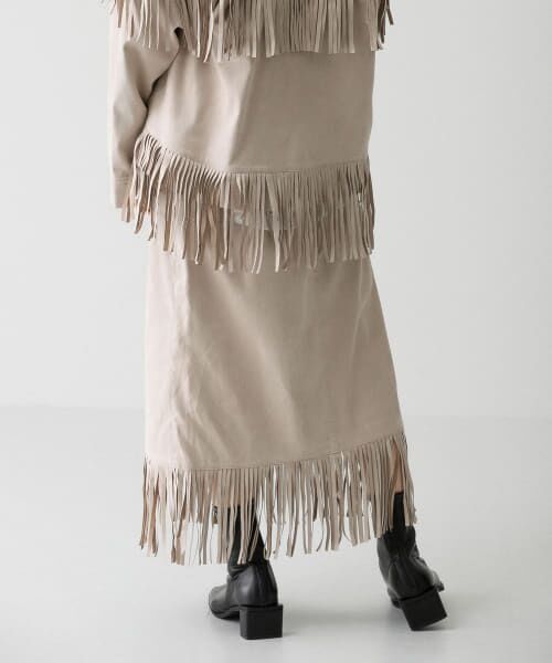 セール】 フェイクスエードフリンジスカート （スカート）｜＊＊KBF