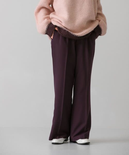 ＊＊KBF / ケービーエフ その他パンツ | ワイドソフトフレアパンツ（PURPLE）