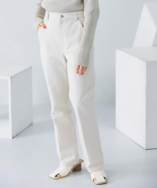 ＊＊KBF / ケービーエフ デニムパンツ | センタープレスストレートデニム（NATURAL）