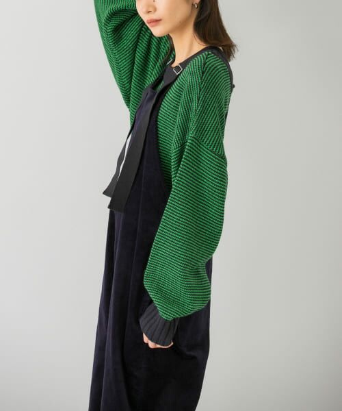 ＊＊KBF / ケービーエフ ニット・セーター | 2WAYボーダーカーディガン（D.NAVY）