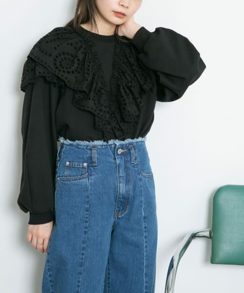 ＊＊KBF / ケービーエフ スウェット | ダブルレーススウェット（BLACK）