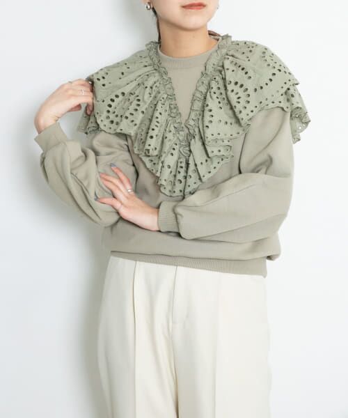 ＊＊KBF / ケービーエフ スウェット | ダブルレーススウェット（L.KHAKI）