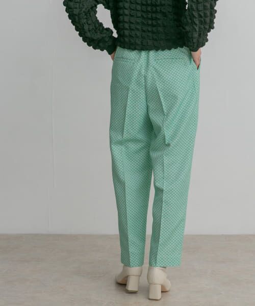 FENDI　ジャガード　ワイドパンツ　2019年 センタープレス　ブルーグレー センタープレス超ワイドパンツ［Soiunique］ 通販【ニッセン】