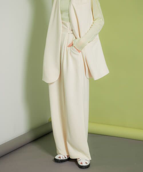 ＊＊KBF / ケービーエフ その他パンツ | ウエストベルトデザインパンツ（IVORY）