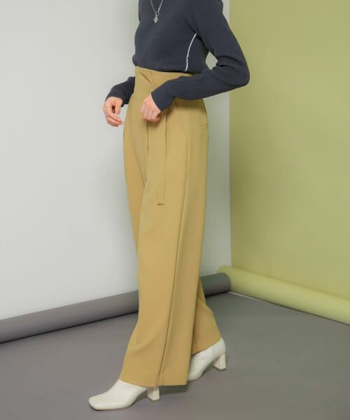 ＊＊KBF / ケービーエフ その他パンツ | ウエストベルトデザインパンツ（BEIGE）