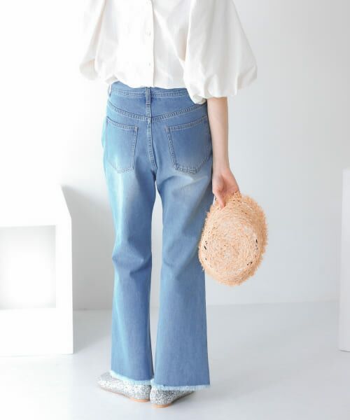 ＊＊KBF / ケービーエフ デニムパンツ | フィットセミフレアデニム（L.BLUE）