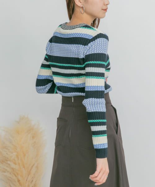 マルチボーダーNSニット FRAMeWORK｜マルチボーダーNSニット | Rakuten Fashion(楽天