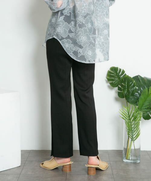 ＊＊KBF / ケービーエフ その他パンツ | サイドスリットフレアパンツ（BLACK）