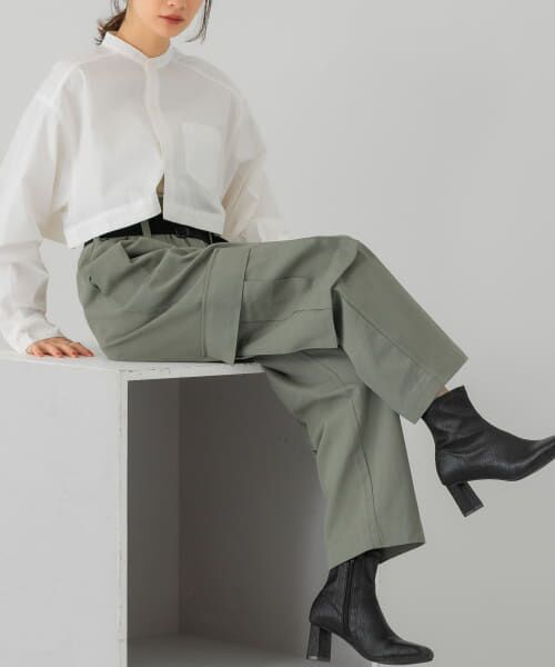 ＊＊KBF / ケービーエフ その他パンツ | ベルト付きカーゴパンツ（KHAKI）