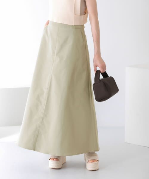＊＊KBF / ケービーエフ スカート | ツイルフレアロングスカート（L.KHAKI）