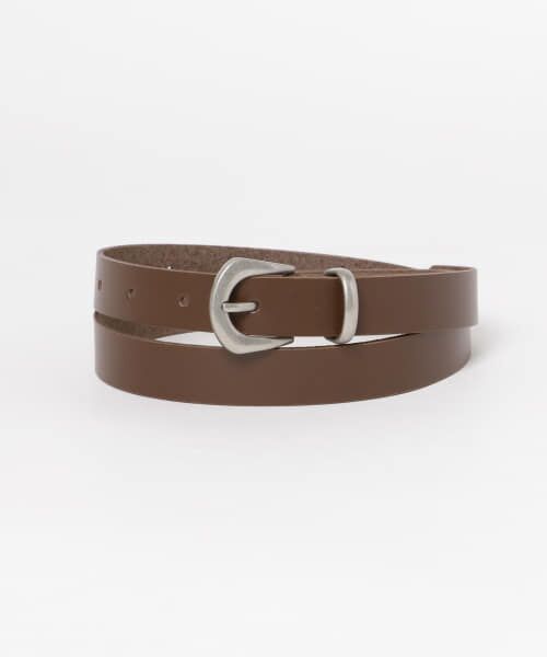 ＊＊KBF / ケービーエフ ベルト・サスペンダー | レザーナローベルト（BROWN）